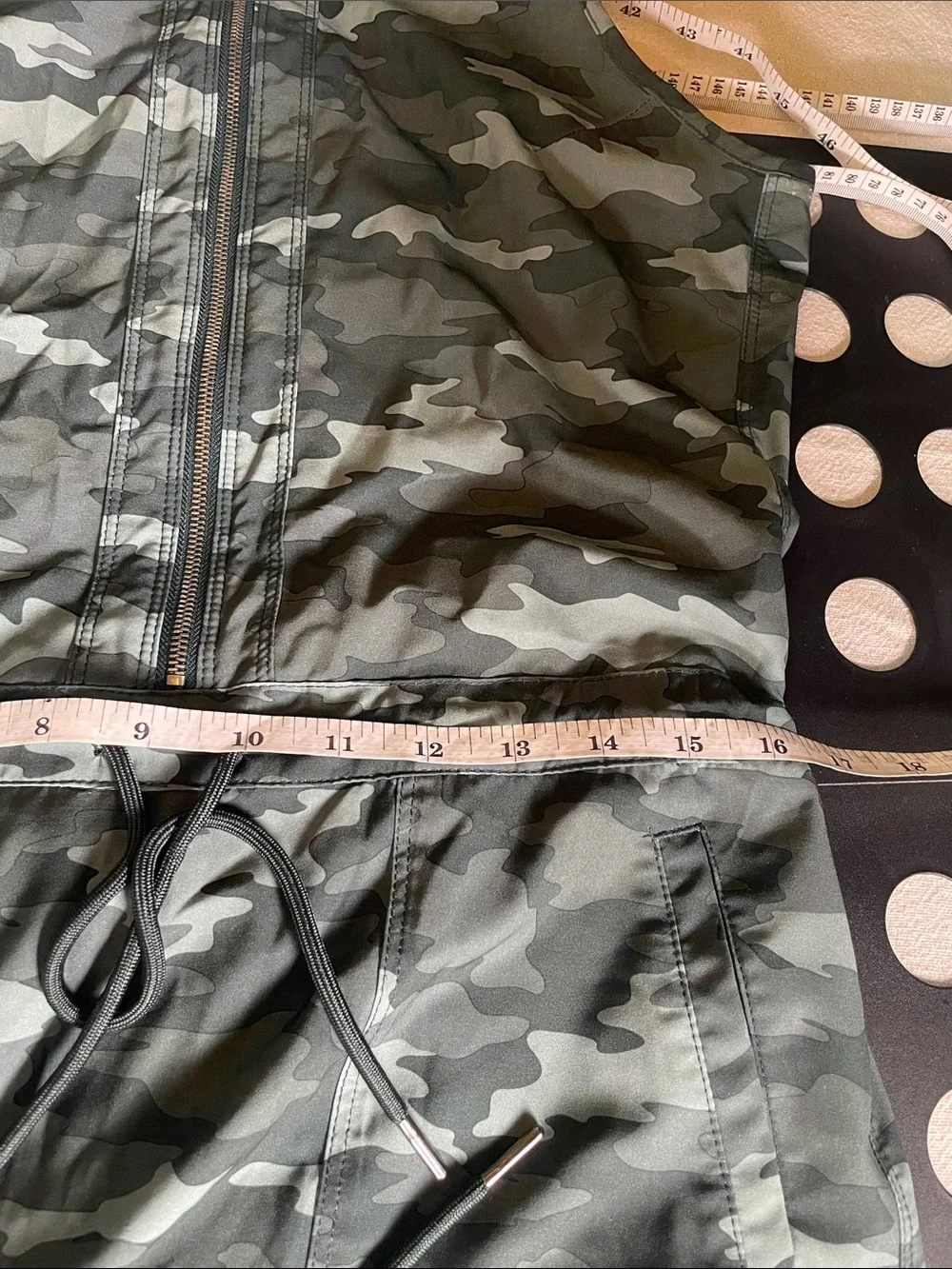 Kyodan Outdoor Camo Zip Front Dress w/ Built-In Shorts Size Medium - Picture 8 of 9